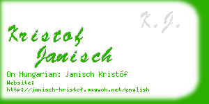 kristof janisch business card